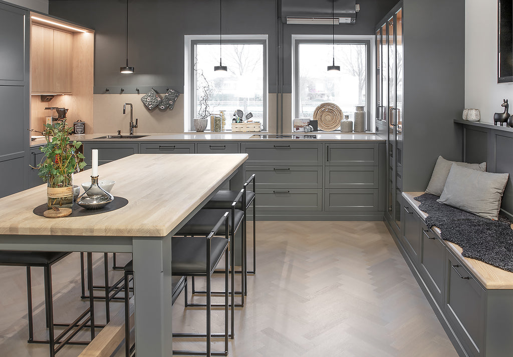 Belgotex Bjelin Parquet Herringbone 'Earth Gray' - 0.452m2 per pack